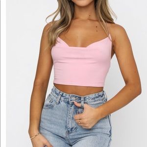 NWT White Fox Boutique Crash The Party Crop Top